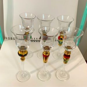Artland Splendor Collection Handcrafted Cordial Jewel Stems GlassesSet of 6
